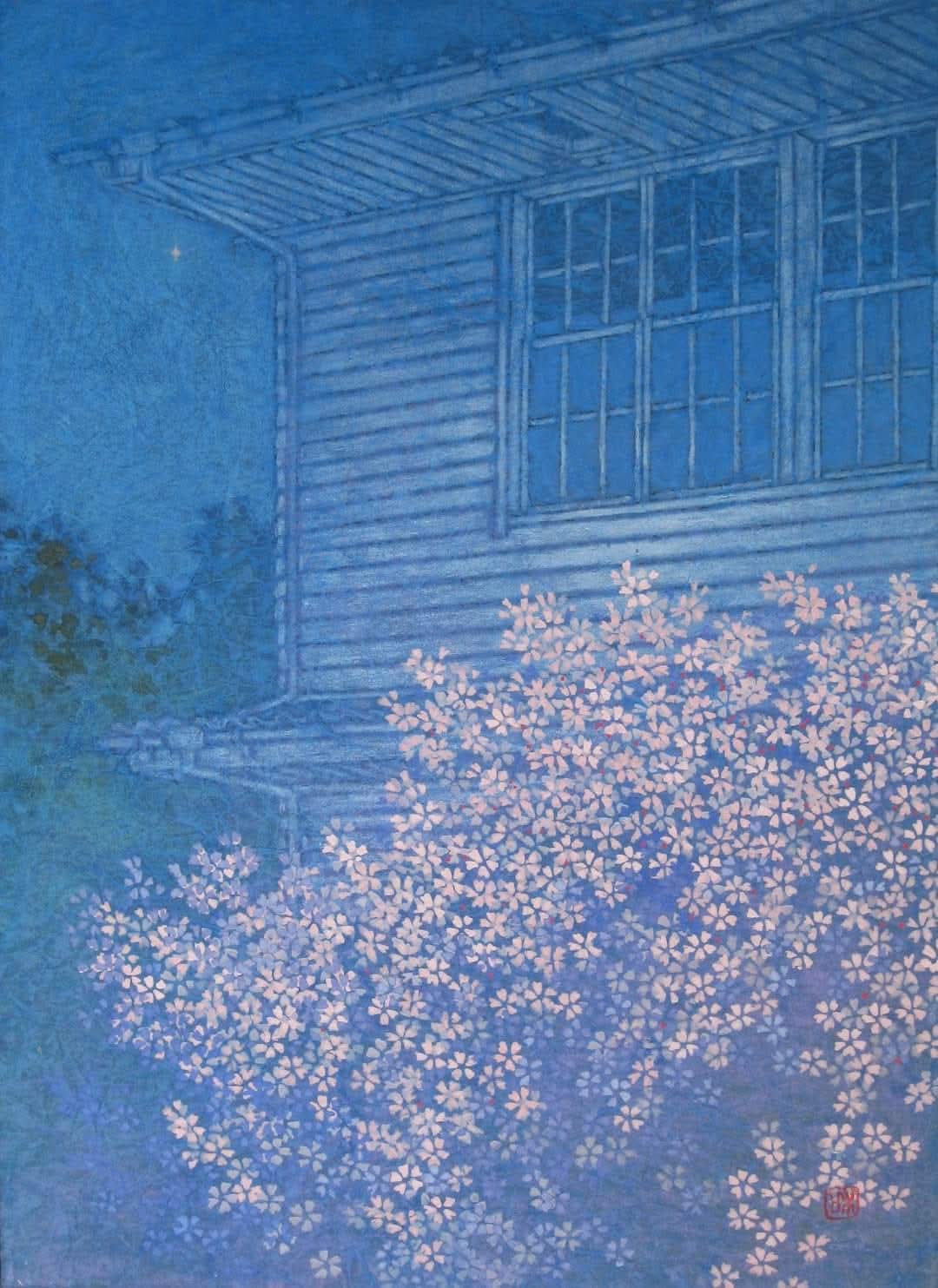 日本画 風景画 斉藤和 原画 真作 絵画 43 日本画風景画斉藤