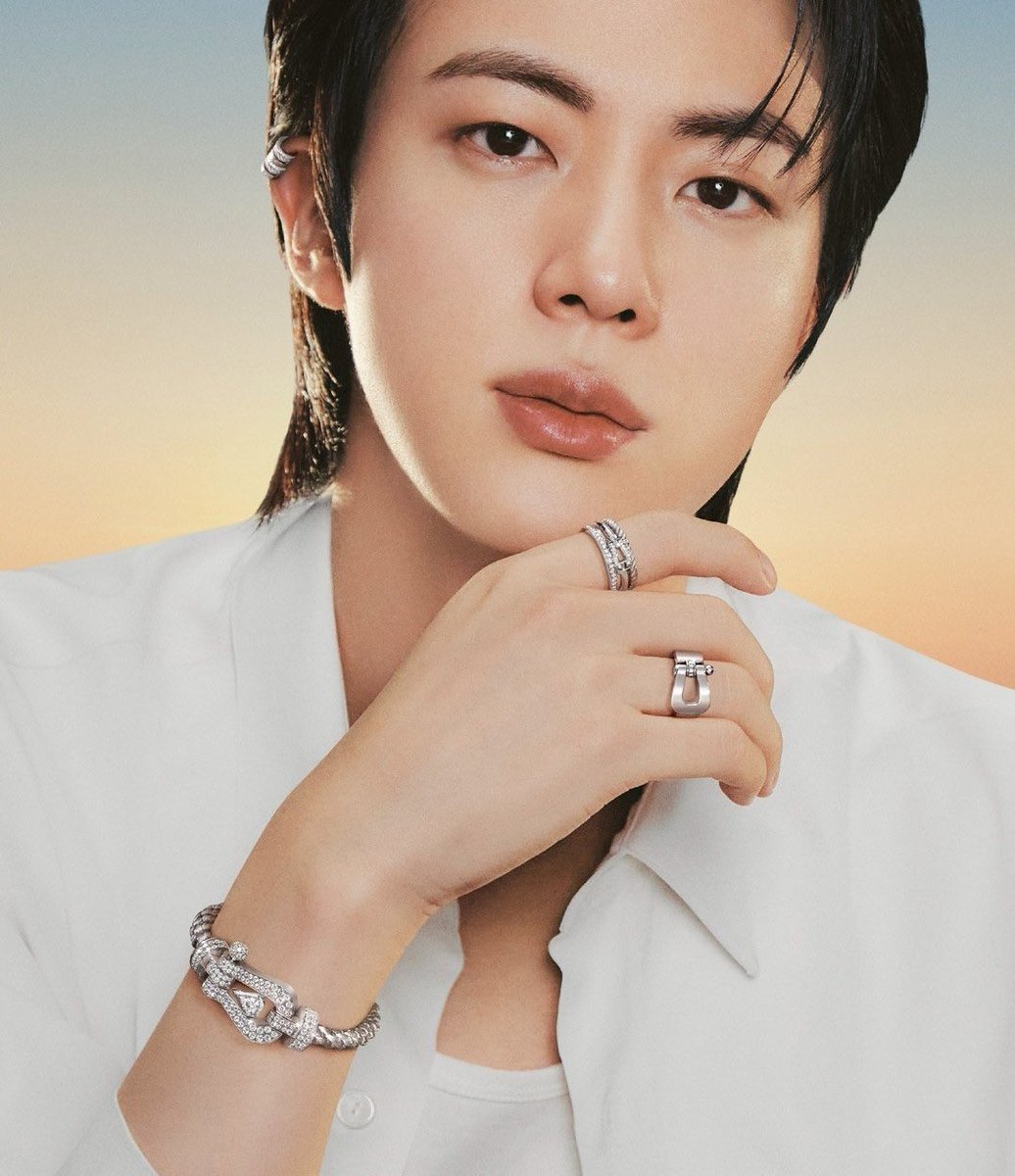 Jin of BTS is handsome in new photos for Fred Jewelry.