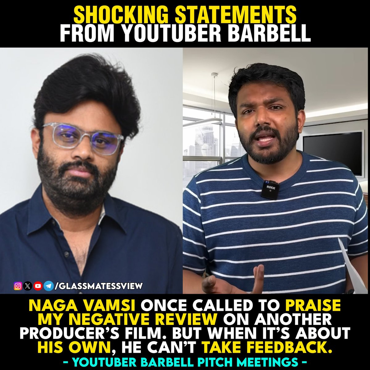 glassmatessview's tweet photo. #NagaVamsi https://t.co/OWN4wRWH6H