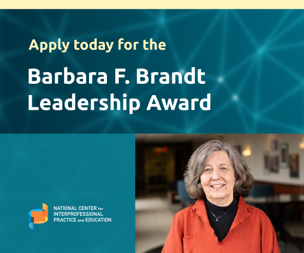 Know a visionary advancing interprofessional collaboration and systems change? Nominate them for the 2025 Barbara F. Brandt Leadership Award by August 10: summit2025.nexusipe.org/brandt-leaders…