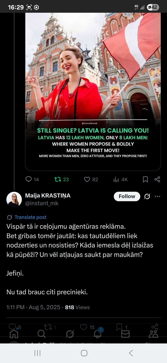 Nez, latviešiem šitā gliemene interesētu kā mauka vai tikai indiešiem?