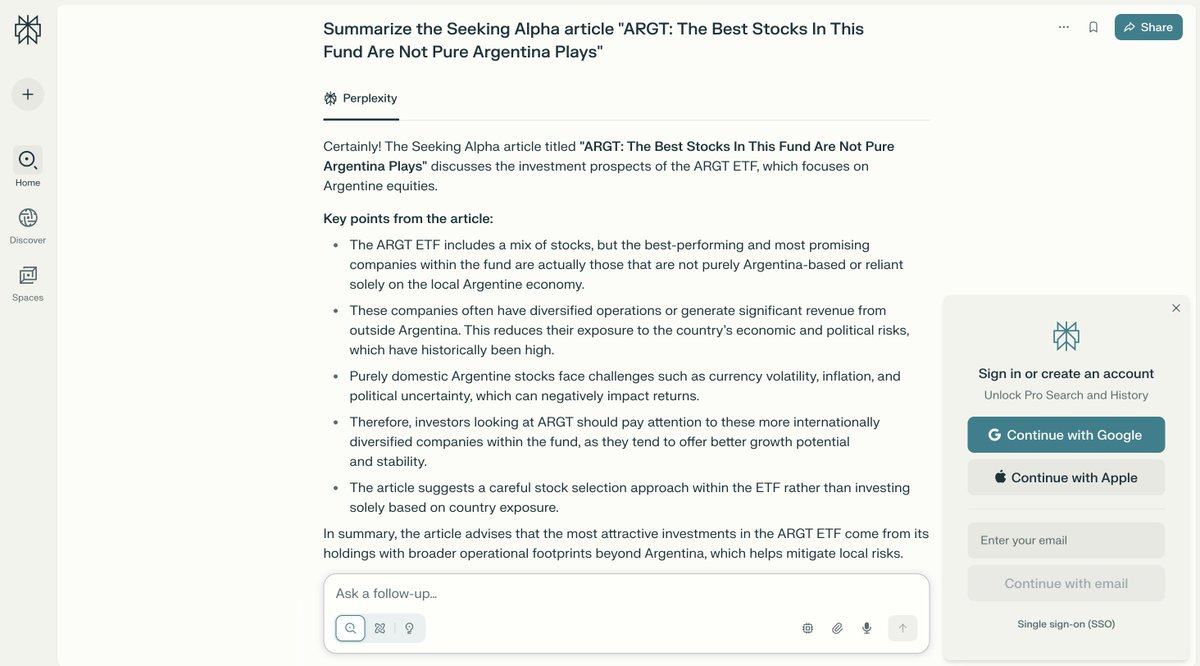 David Jackson (@davidjaxon) on Twitter photo I asked <a href="/perplexity_ai/">Perplexity</a> to summarize a @seekingalpha subscriber-only article. It did it. Are they paying Seeking Alpha for this? I asked <a href="/perplexity_ai/">Perplexity</a> to summarize a @seekingalpha subscriber-only article. It did it. Are they paying Seeking Alpha for this?