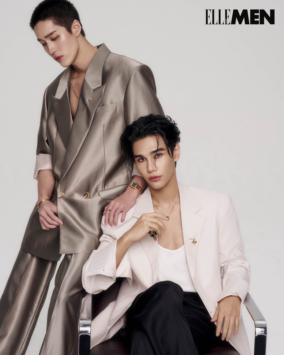 #ELLEMENAugust พบกับสามศิลปินผู้เปี่ยมเสน่ห์ — ต่อ–ธนภพ, พีพี–กฤษฏ์  และเจฟ ซาเตอร์ บนปก ELLE MEN Thailand เดือนสิงหาคม ร่วมถ่ายทอดตัวตนผ่านไอเทมไอคอนิกจาก Cartier ไม่ว่าจะเป็นแหวน Love, นาฬิกา Santos de Cartier, กำไล Clash de Cartier, Trinity, Juste un Clou และเครื่องประดับรุ่น