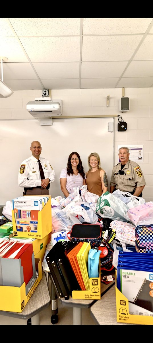 Shout out to Suffolk Sherrif's Office for all of the amazing supplies collected at the Back to School Drive. We appreciate you!