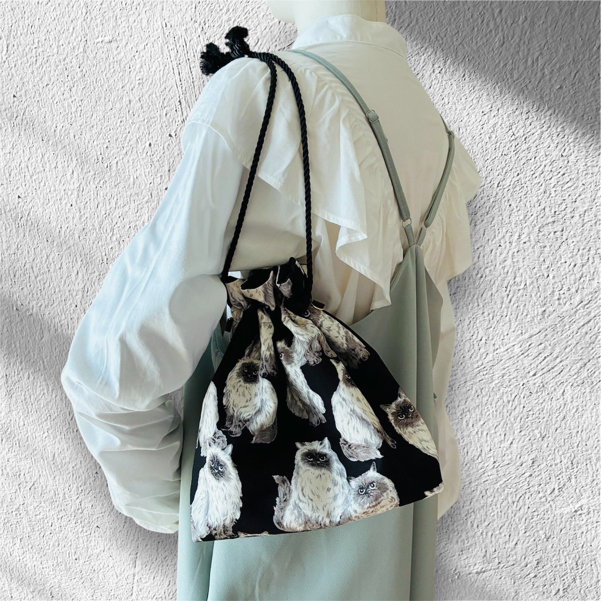 ♡ゆきそら3点おまとめ♡ハンドメイド*ふっくら*バッグ＆巾着ポシェット♡ 巾着ポシェット - Search / X