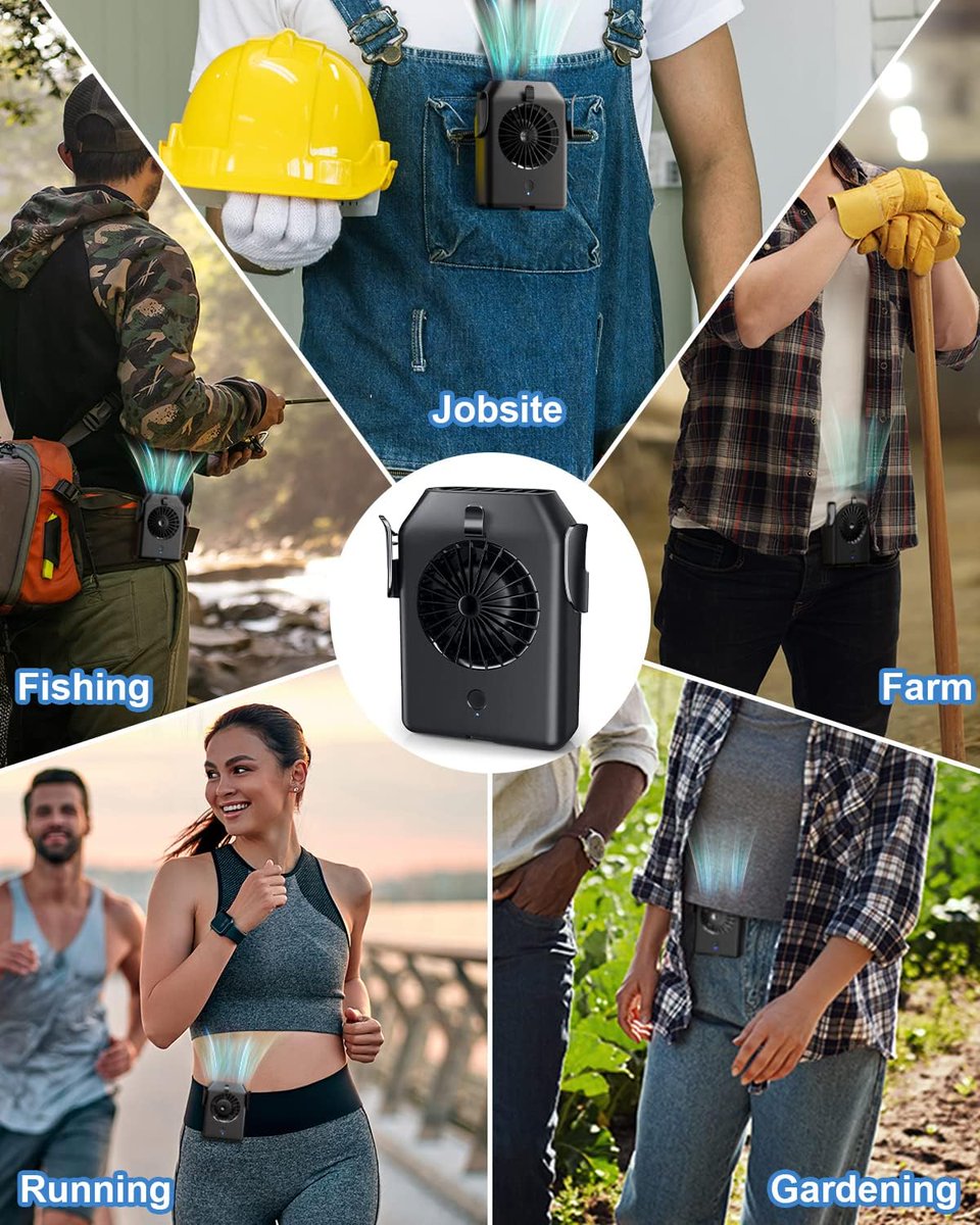 IsmailLyo's tweet photo. Strong Airflow Wearable Personal Clip Fan Belt Fan 
click here for more : https://t.co/gNHWXme8On

#Amazon #SummerSlam #summer #helpful https://t.co/pq6HfRyVeZ