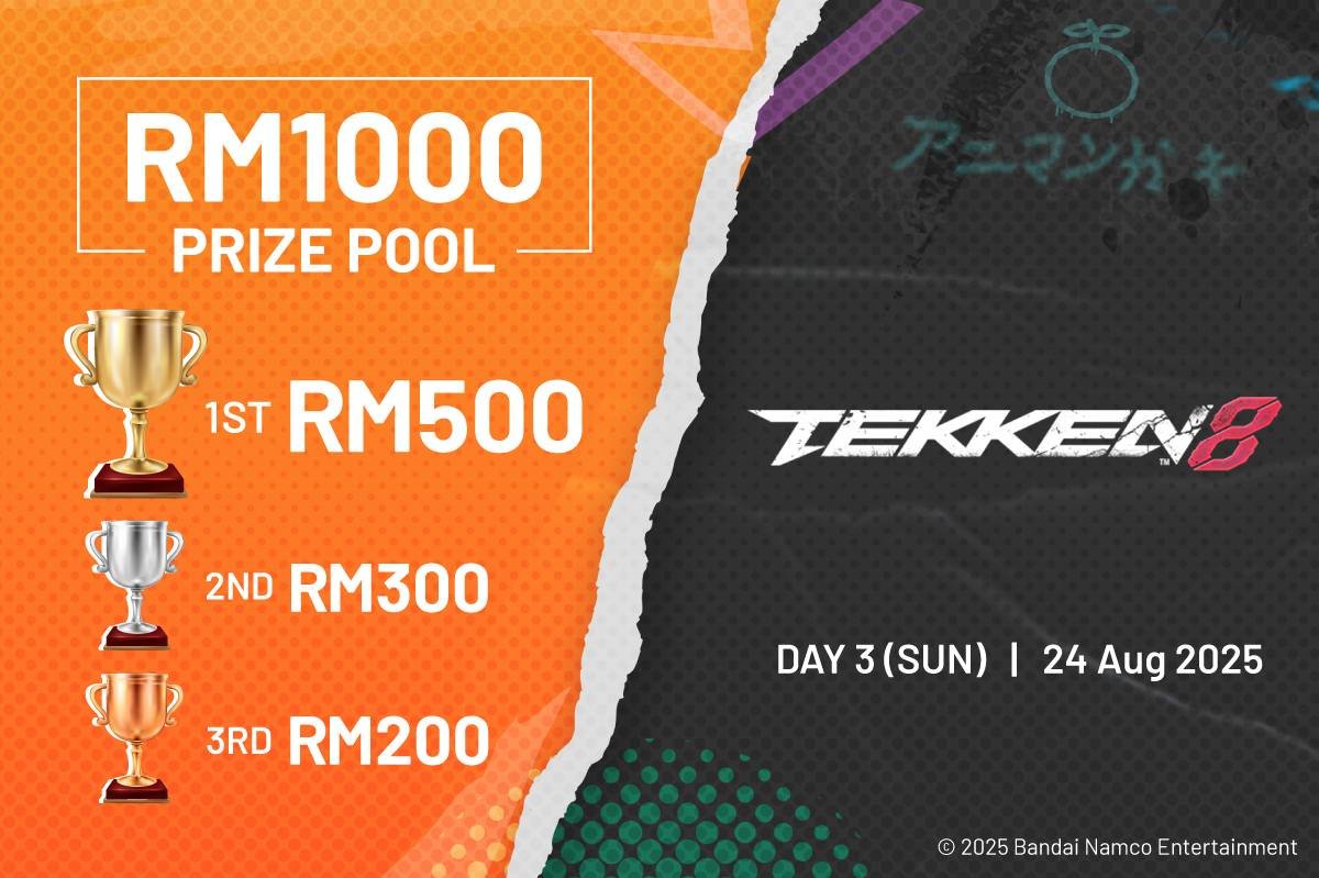Insert Coin MY Presents:
📷 INSERT COIN CORNER @ ANIMANGAKI 2025 📷
The fight goes down this August at one of Malaysia’s biggest conventions — ANIMANGAKI 2025!

Signups here below!
bit.ly/44yzKEw

#AniManGaki2025 #AMG2025 #StreetFighter6 #Tekken8 #FGCMalaysia #FGC
