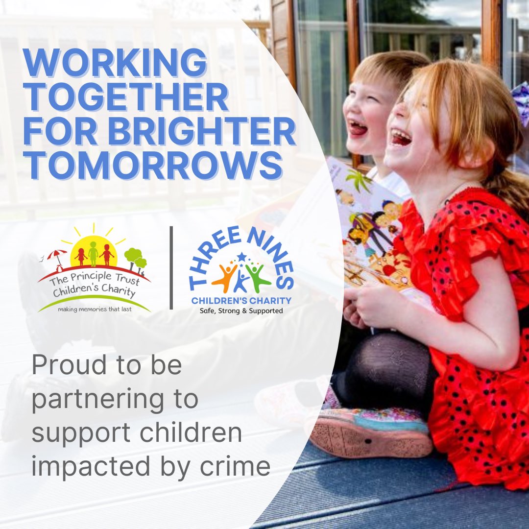 ✨ Working Together for Brighter Tomorrows ✨

We’ve partnered with <a href="/PrincipleTrust/">The Principle Trust Children's Charity</a> to support children impacted by crime  - with emotional support &amp; family respite breaks to help them heal 💙

More here: threenines.org.uk/working-togeth…

#TraumaSupport #EarlyIntervention