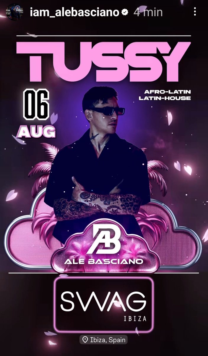 Manuel00998811's tweet photo. #alebasciano
Appuntamento per tutti, ma proprio TUTTI
Mercoledì 6 agosto a IBIZA 🔥🔥🔥
#ibiza #Spain #6agosto #tussy #swag #djalebasciano 👏👏👏 https://t.co/AdlrlA7KvC