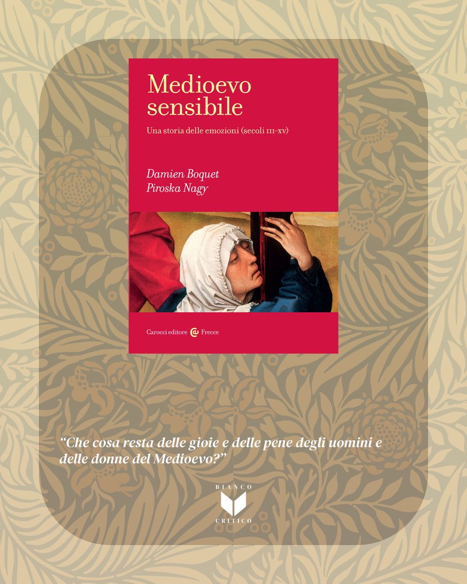 Bianco Critico (@biancocritico) on Twitter photo Iconografie, documenti, fonti letterarie, storiografia, testimonianze che hanno attraversato i secoli, affrontate attraverso le sensibilità del tempo: un modo nuovo per comprendere il Medioevo; tra lacerazioni, passioni, misticismo.
<a href="/Caroccieditore/">Carocci editore</a>
(-4 alla pausa estiva)🍹 Iconografie, documenti, fonti letterarie, storiografia, testimonianze che hanno attraversato i secoli, affrontate attraverso le sensibilità del tempo: un modo nuovo per comprendere il Medioevo; tra lacerazioni, passioni, misticismo.
<a href="/Caroccieditore/">Carocci editore</a>
(-4 alla pausa estiva)🍹