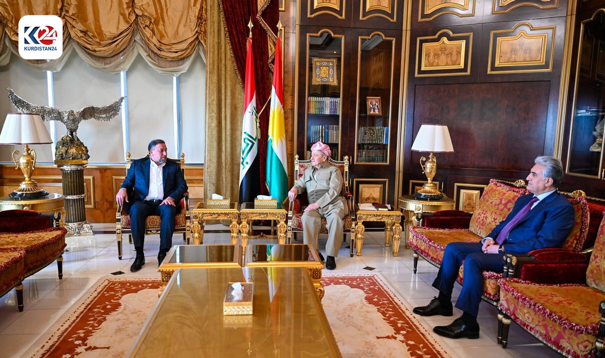 K24Turkce's tweet photo. Başkan Barzani ve Hamis Hancer, Irak'taki siyasi sürecin zorluklarını görüştü
Detaylar aşağıdaki linkte ⬇️
https://t.co/XwgJ7U7ei4
#Kürdistan #Barzani #HamisHancer #Irak https://t.co/KmICaknrnM