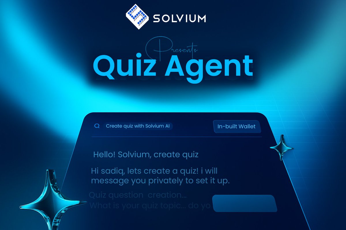 🎉 Another one!

Introducing Quiz Agent v2:
Now with Group Polls + DM Messages — making learning &amp; engagement smoother than ever.

Your community. Your quiz. Your rules.
Powered by Solvium ⚡

Stay tuned for more features 😉