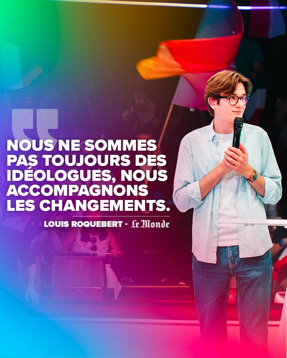 Louis Roquebert (@louis_rqbrt) on Twitter photo C’est l’esprit des <a href="/Jeunesenmarche/">Les Jeunes en marche</a> : fidèles à l’élan de 2017, au dépassement des clivages, au combat pour l’émancipation.
Depuis 2015, nous refusons de subir notre époque. Nous choisissons de la devancer. Et nous le ferons encore lors des échéances à venir. C’est l’esprit des <a href="/Jeunesenmarche/">Les Jeunes en marche</a> : fidèles à l’élan de 2017, au dépassement des clivages, au combat pour l’émancipation.
Depuis 2015, nous refusons de subir notre époque. Nous choisissons de la devancer. Et nous le ferons encore lors des échéances à venir.