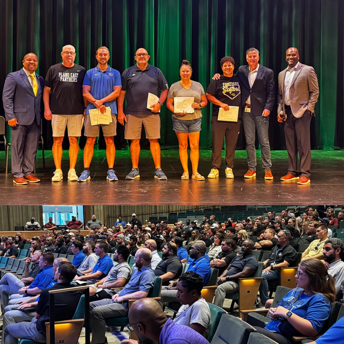 2025 Plano Athletics Coaches Convocation: 
1. Seek Joy Everyday 
2. Compete 
3. Be Great on Purpose
It is Always a Great Day to be a part of Plano Athletics!