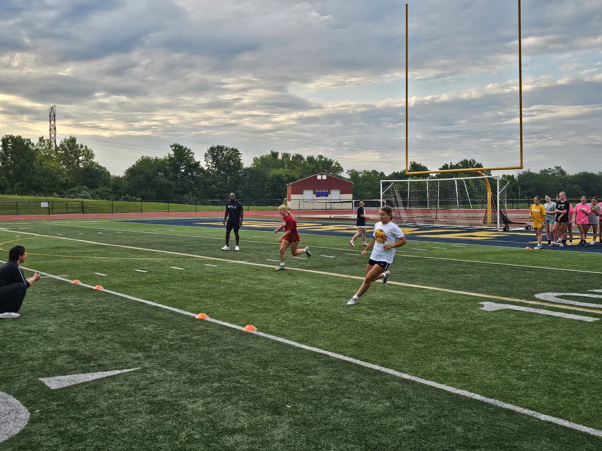 Last ones at the stadium last night, first ones there this morning. 
Putting the work in.