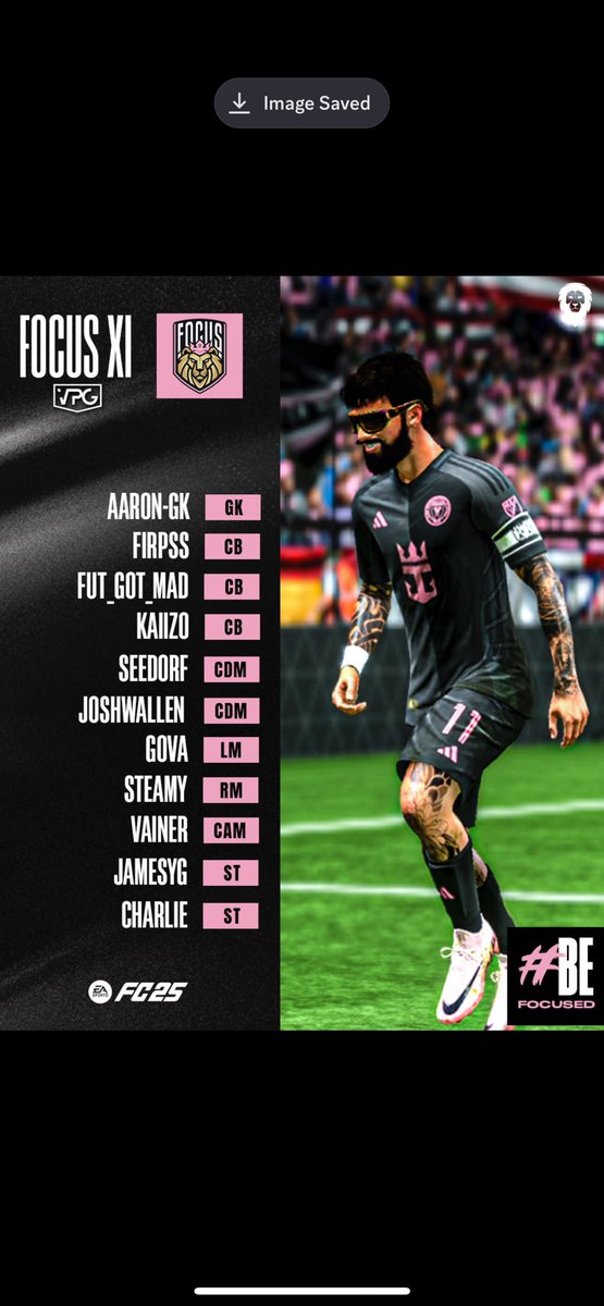 VPG Game Week 2 
Here’s how we line up 
Just the two fixtures tonight 

Good luck to 
Nifty Esports  
Phoenix eSports