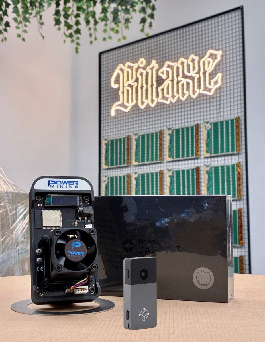 🚨GIVEAWAY🚨

We are giving away Bitaxe Gamma &amp; Blockstream's Jade Plus Hardware Wallet 💰

How to enter:
🔁 Retweet this post
👥 Follow <a href="/PowerMiningFarm/">Power Mining</a> 
💬 Comment whether you will be attending Baltic Honeybadger 2025 by <a href="/hodlhodl/">Hodl Hodl</a>

Announcing the winner on Saturday (August 9th)