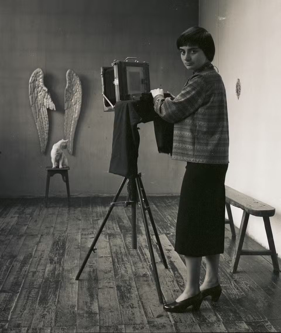 .

agnès varda  en 1956          autoportrait

.
