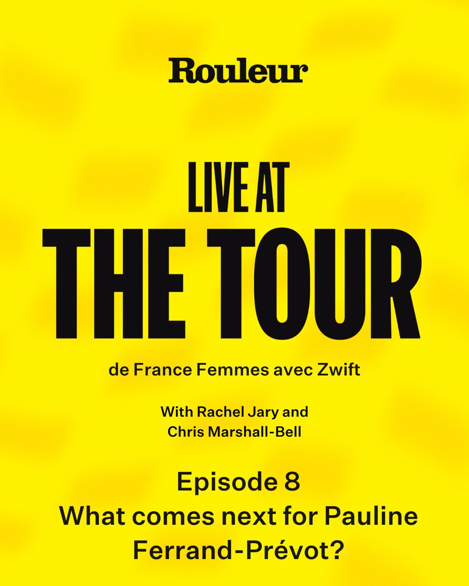 Rouleur (@rouleur) on Twitter photo What comes next for generational talent Ferrand-Prévot? Will she try to win yellow again next year? What other races are on her bucket list? <a href="/racheljaryy/">Rachel Jary</a> and <a href="/cmbreports/">Chris Marshall-Bell</a> speak to those who know her best to find out...
Listen now: l8r.it/kCSc What comes next for generational talent Ferrand-Prévot? Will she try to win yellow again next year? What other races are on her bucket list? <a href="/racheljaryy/">Rachel Jary</a> and <a href="/cmbreports/">Chris Marshall-Bell</a> speak to those who know her best to find out...
Listen now: l8r.it/kCSc