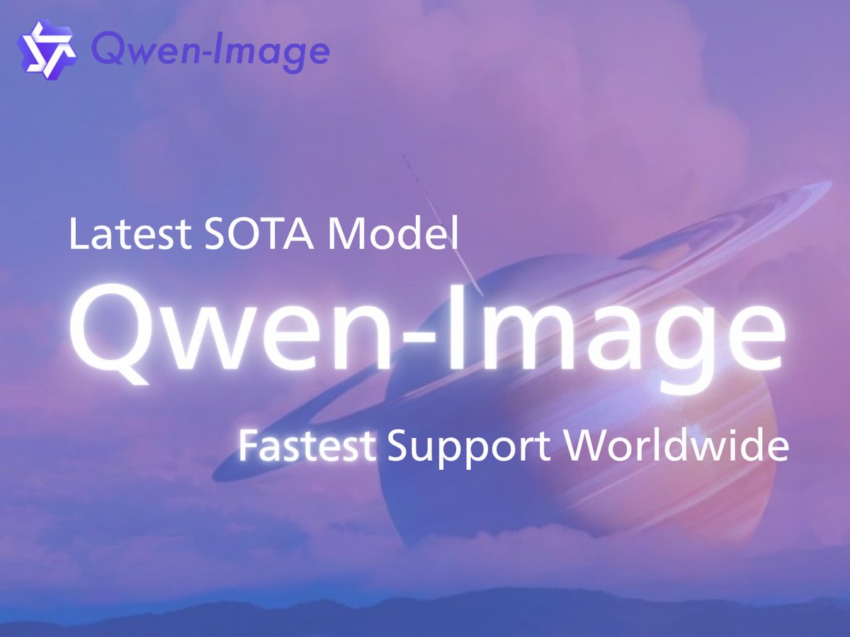 Qwen Image now supported to run!
Try a powerful model on par with GPT-4o for free.
tensor.art/models/8938303…
🌟Highlights:
- Clear and stable text generation
- Supports multiple languages text
- Understands Chinese prompts

Online training coming soon!⚡️
