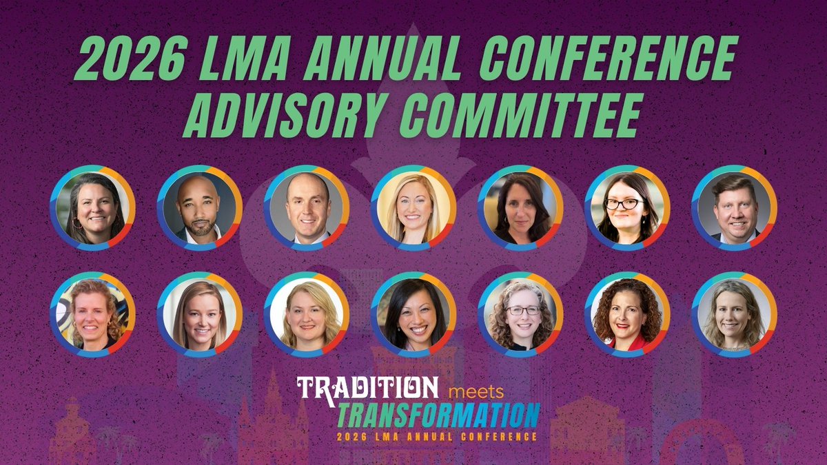 Say hello to the #LMA26 Annual Conference Advisory Committee (ACAC)! We're welcoming 14 bold and innovative thinkers to develop a transformative annual conference program in the great city of New Orleans, April 20-22, 2026. – ow.ly/hVrO50Wp9Gw