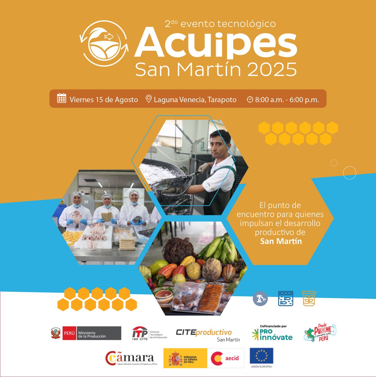 🌱 Sé parte de ACUIPES 2025, el evento donde el conocimiento, la tecnología y las oportunidades productivas se encuentran.

📍 Laguna Venecia – Carretera Tarapoto/Yurimaguas km 2.5, La Banda de Shilcayo

Inscríbete: forms.gle/xhaBHqigs2sJr2…