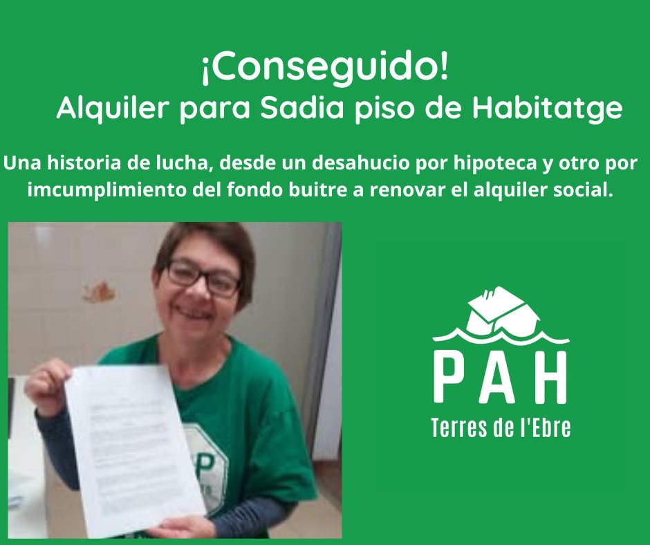 Y con esta genial noticia nos tomamos un descanso merecido. Hasta setiembre <a href="/LA_PAH/">Plataforma de Afectadas por la Hipoteca</a>