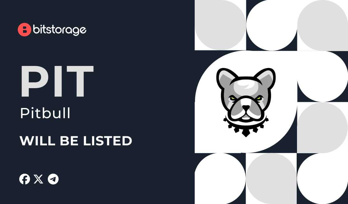 Pitbull (PIT) WILL BE LISTED ON BITSTORAGE 
bitstorage.finance/news/pit-will-…
The following pair will be supported:
PIT/USDT

Official website: bscpitbull.com

X: x.com/BscPitbullhttp…
Telegram: t.me/Pitbull_BSC
WhitePaper: bscpitbull.com/pitbull-whitep…

Official Email Address: