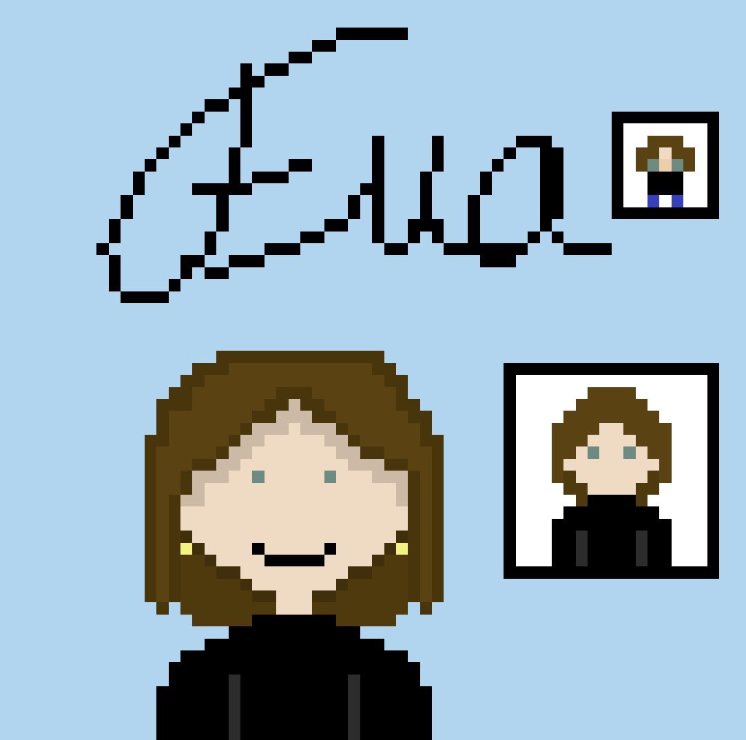 evalovesyou115's tweet photo. Ahhhh! I've been turned into pixels! #pixelart https://t.co/98Cj1KFCDx