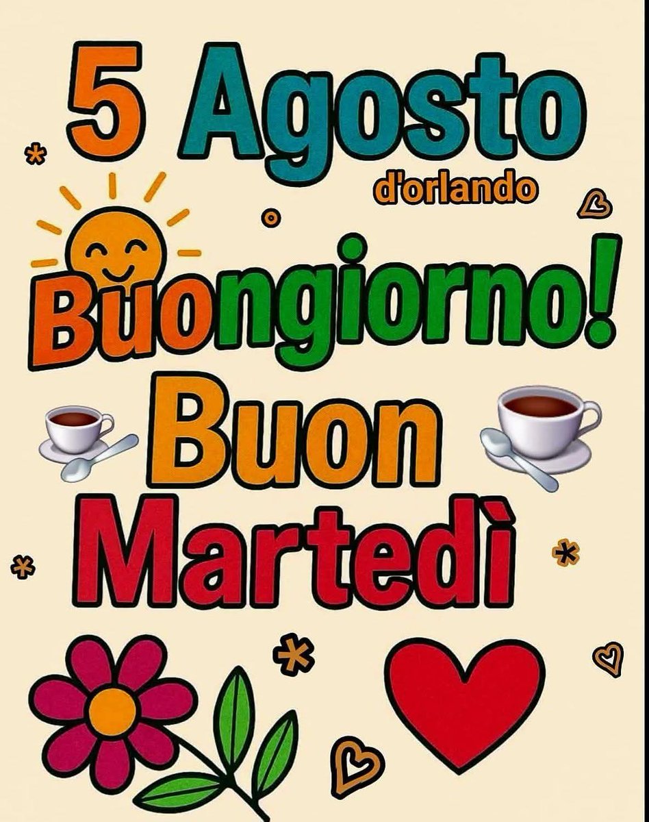 A tutti buongiorno ☕ e buona giornata 🥰