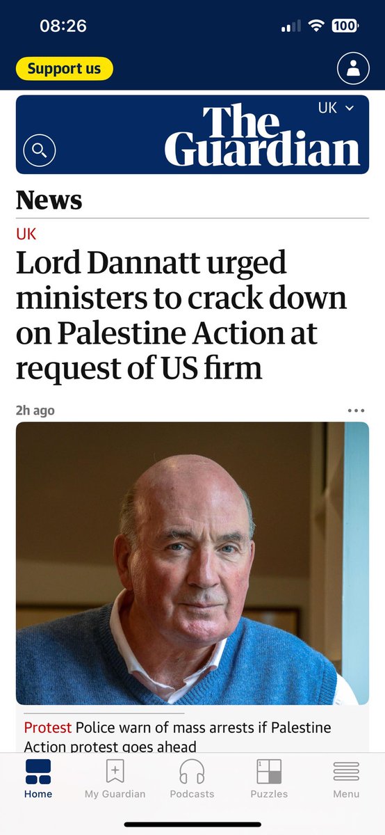 Former head of the army, Lord Dannatt, urged ministers to crack down on Palestine Action at the request of a US arms manufacturer that paid him as an advisor.   In 2022, he wrote to two Home Office ministers after PA activists attacked a Teledyne factory — reports The Guardian.