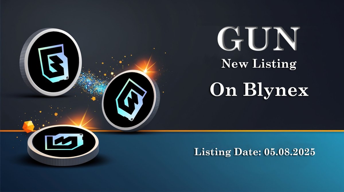 Blynexex's tweet image. 🪙 #Blynex new listing @GUNbyGUNZ $GUN ! 🚀

Key dates:
🔹 Deposit and Withdrawal Opens: 05/08/2025 14:00 (UTC)
🔹 Trading Begins: 04/08/2025 15:00 (UTC)

Get ready to trade
 $GUN / USDT on Blynex.com:

⚡️You can also secure a USDT loan by using #GUN tokens as…