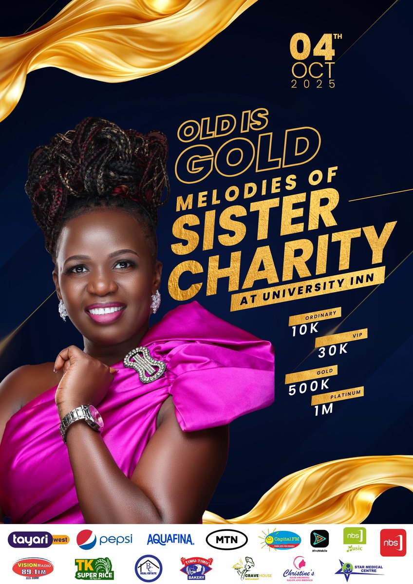 Excited to share the official poster for #MelodiesOfSisterCharity! Join us on 4th October at University Inn Mbarara for a night of music and giving back. See you there! 🎶 🔥