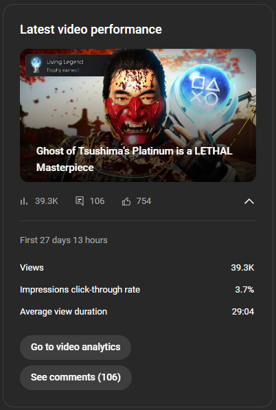 Not bad for my first video on almost 2 years. Now I just need to figure out how to get people to actually subscribe...