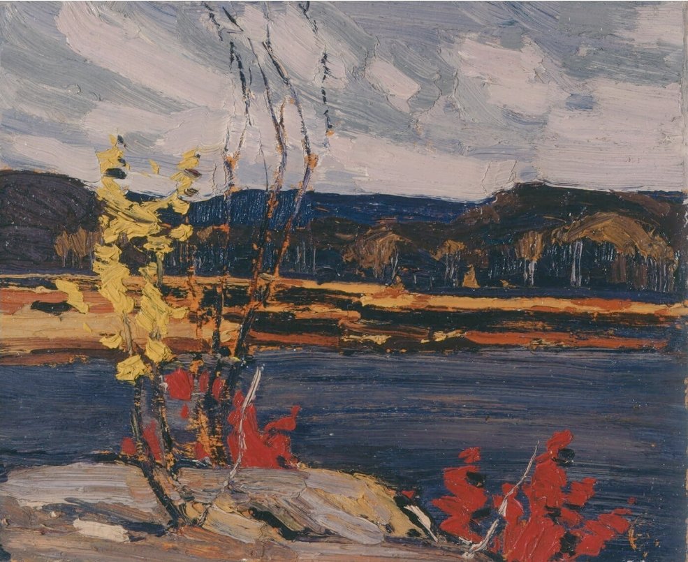 🕊🌺🕊Peaceful Tuesday🕊🌺🕊

Tom Thomson ( 1877-1917  ) Autumn, Algonquin Park 1916
#NatiOggi 
#CanadianArt