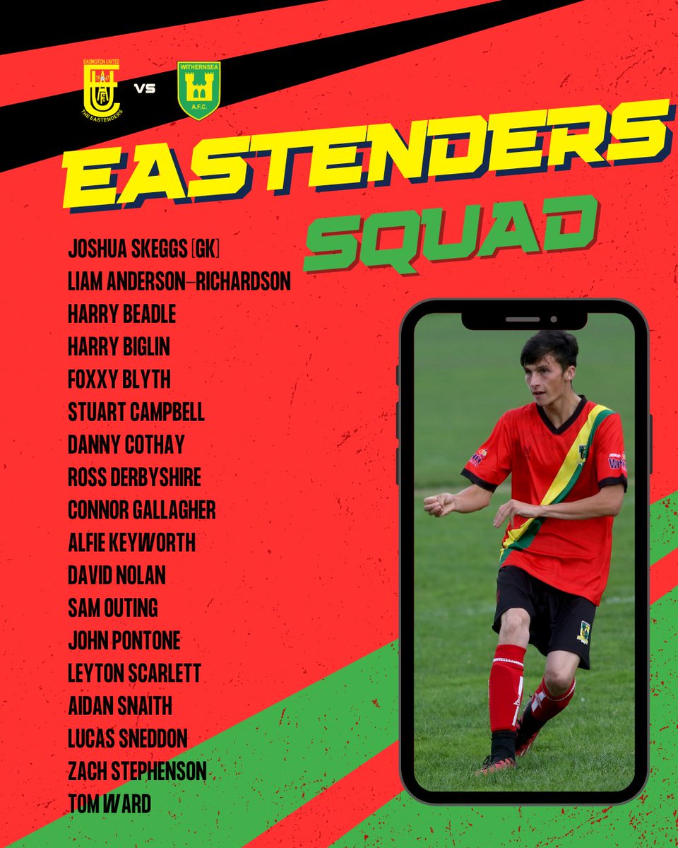 Easington United AFC (@easingtonutd) on Twitter photo MATCHDAY | SQUAD ๐
Here's our squad for this evening's game against <a href="/WithernseaAfc/">Withernsea AFC</a>. Chance for several players to get a first run of pre-season...
#UpTheEz ๐ฐ #Since1947 โฝ MATCHDAY | SQUAD ๐
Here's our squad for this evening's game against <a href="/WithernseaAfc/">Withernsea AFC</a>. Chance for several players to get a first run of pre-season...
#UpTheEz ๐ฐ #Since1947 โฝ