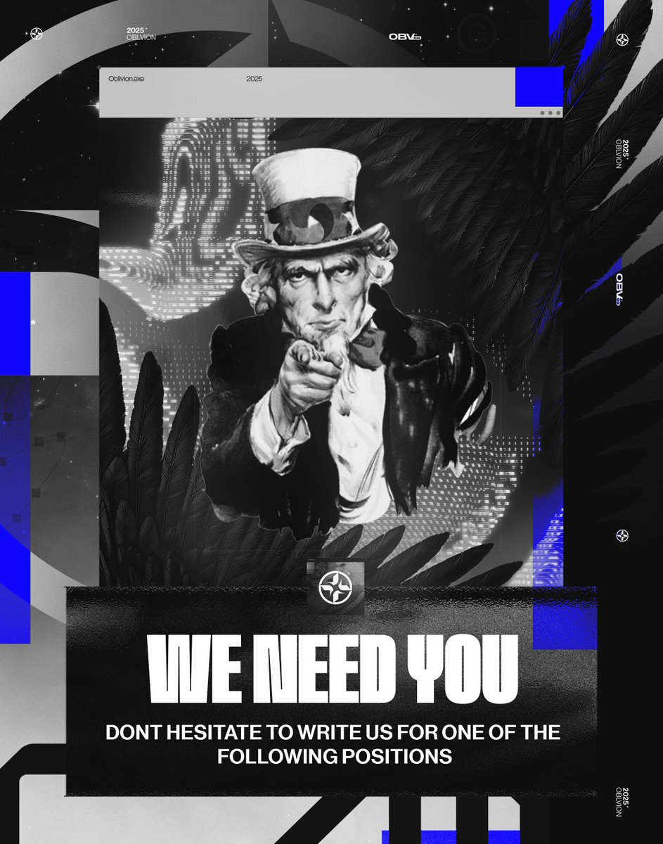 Oblivion Gaming is expanding its horizons! We are currently looking for competitive teams in Valorant and CS:GO to join our organization.

We seek ambitious teams, determined to grow together and eager to compete at the highest levels. If you believe your team has the talent and