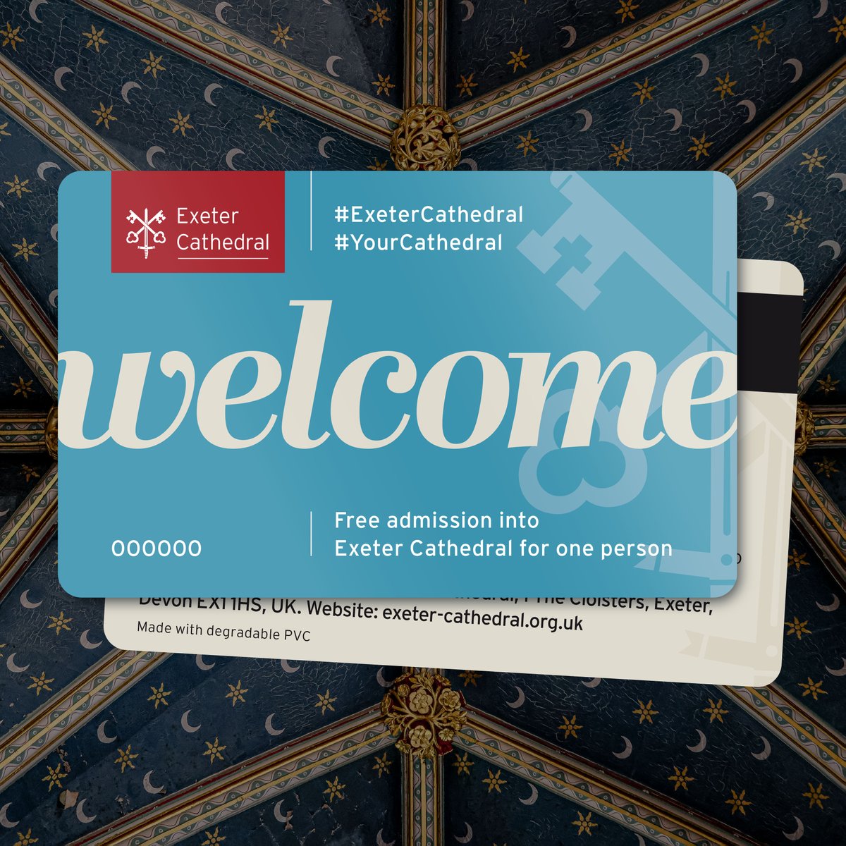 ExeterCathedral (@exetercathedral) on Twitter photo Introducing the Exeter Cathedral Welcome Card!
If you live within postcodes EX1 - EX4, or study at <a href="/ExeterCollege/">Exeter College</a> or <a href="/UniofExeter/">University of Exeter</a>, you can now enjoy free access into Exeter Cathedral with our new Welcome Card. Apply today and enjoy one of Europe’s finest cathedrals on your Introducing the Exeter Cathedral Welcome Card!
If you live within postcodes EX1 - EX4, or study at <a href="/ExeterCollege/">Exeter College</a> or <a href="/UniofExeter/">University of Exeter</a>, you can now enjoy free access into Exeter Cathedral with our new Welcome Card. Apply today and enjoy one of Europe’s finest cathedrals on your