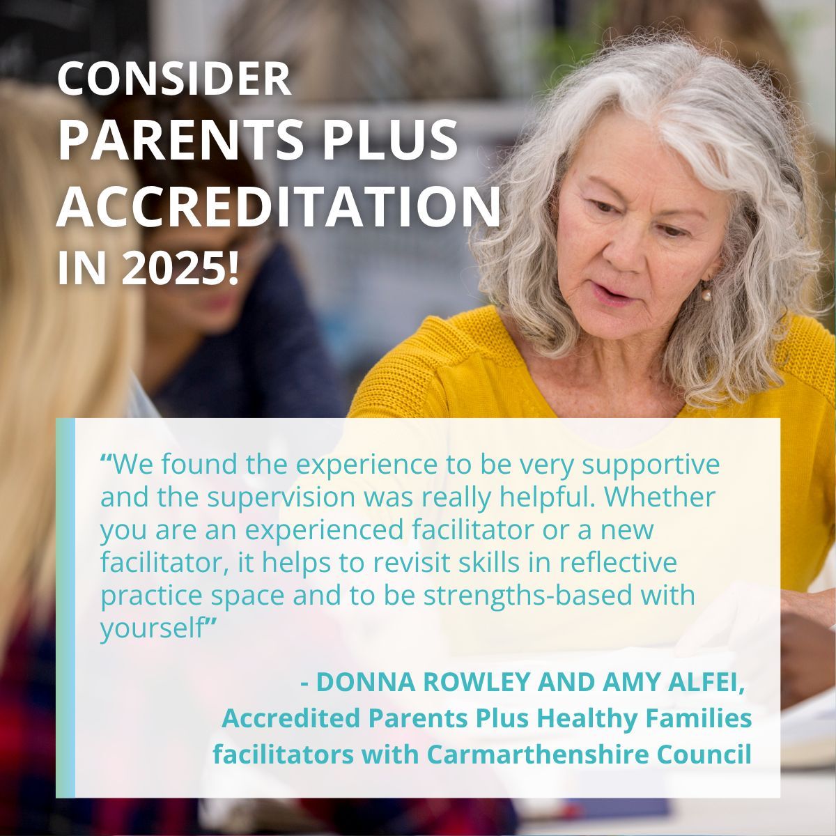 Becoming an accredited Parents Plus facilitator not only gives you an opportunity to develop your facilitation skills with expert guidance, it will also allow you to deliver Parents Plus programmes as a solo facilitator or in private practice. 
Read more: buff.ly/FDnyT6G