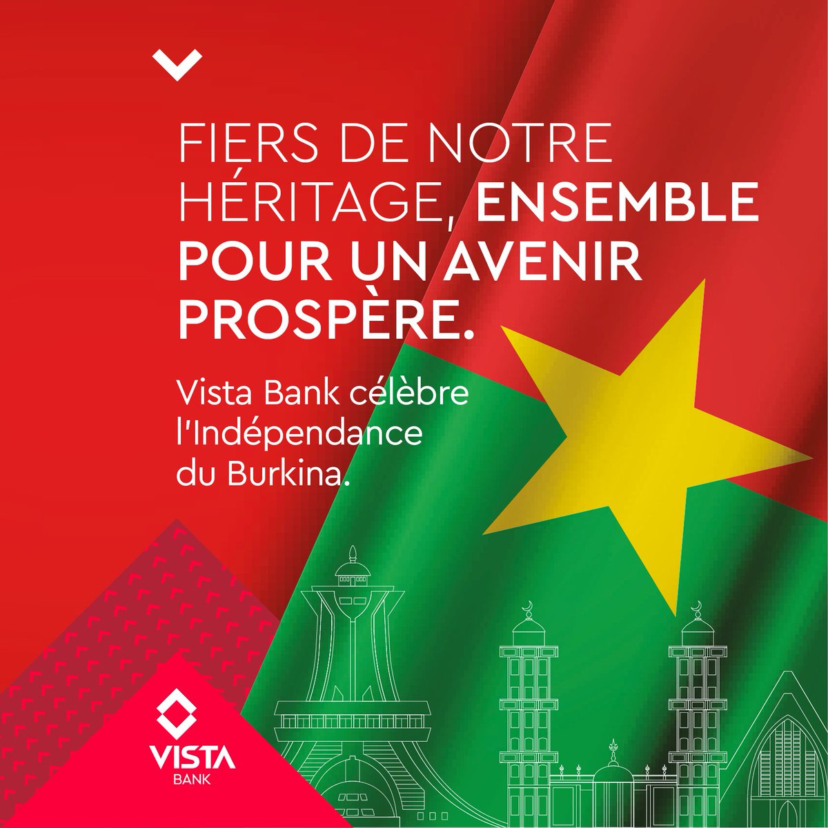 Vista Bank Burkina (@vistaburkina) on Twitter photo <a href="/vistaburkina/">Vista Bank Burkina</a>
Bonne fĂȘte de lâ#IndĂ©pendance Ă tout le peuple burkinabĂš !
Vista Bank est fiĂšre de faire partie de cette dynamique nationale tournĂ©e vers lâavenir.
Ensemble, construisons un Burkina plus fort, plus inclusif et plus prospĂšre.
#5Août #FiertéNationaleonale
@Simon__2T <a href="/vistaburkina/">Vista Bank Burkina</a>
Bonne fĂȘte de lâ#IndĂ©pendance Ă tout le peuple burkinabĂš !
Vista Bank est fiĂšre de faire partie de cette dynamique nationale tournĂ©e vers lâavenir.
Ensemble, construisons un Burkina plus fort, plus inclusif et plus prospĂšre.
#5Août #FiertéNationaleonale
@Simon__2T