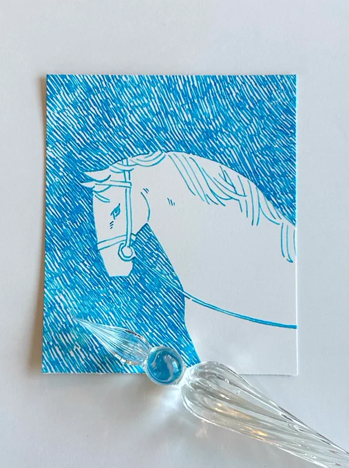 ガラスペンでお絵描き