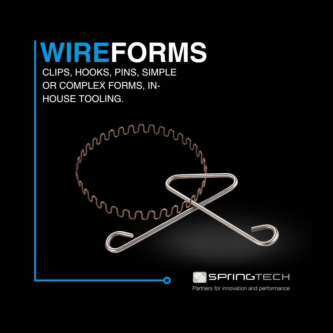 Springtech_UK's tweet image. Let’s talk Wireforms. 💪

Often used as clips/pins, #wireforms are versatile components that can act as simple beams - providing a return force when bent or twisted.

We offer them in a wide range of materials &amp;amp; surface finishes, each tailored to meeting spec of your application.