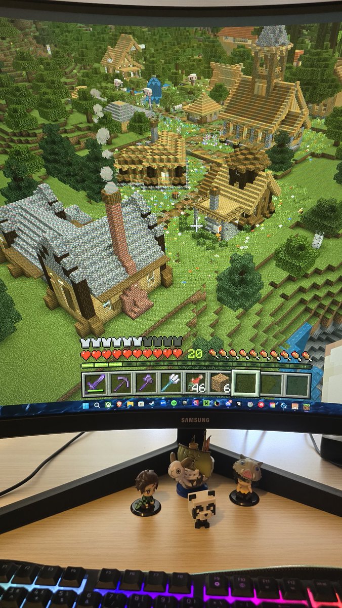 The_Queen2919's tweet image. Sword sharp, tools enchanted, village handcrafted 🗡🏘✨️

Minecraft may be a game, but this build is personal 🌸🦋💗

#BuilderVibes #MinecraftAesthetic #ZenMode #Minecraft