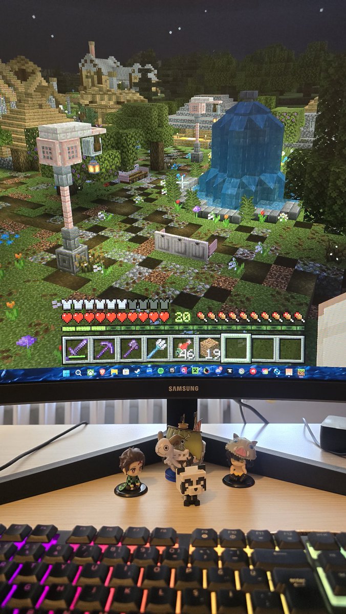 The_Queen2919's tweet image. Sword sharp, tools enchanted, village handcrafted 🗡🏘✨️

Minecraft may be a game, but this build is personal 🌸🦋💗

#BuilderVibes #MinecraftAesthetic #ZenMode #Minecraft