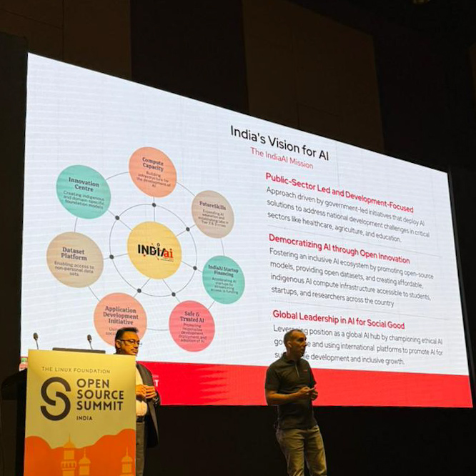 NxtGen Cloud Technologies Pvt Ltd (@nxtgen_cloud) on Twitter photo A powerful conversation on open source and sovereign AI.
At <a href="/linuxfoundation/">The Linux Foundation</a>'s Open Source Summit India 2025, <a href="/AsRajgopal/">A S Rajgopal</a> (MD & CEO, NxtGen) and Vincent Caldeira (CTO, <a href="/RedHatAPAC/">Red Hat APAC</a>) took the stage to share their perspectives on building a digitally self-reliant India. A powerful conversation on open source and sovereign AI.
At <a href="/linuxfoundation/">The Linux Foundation</a>'s Open Source Summit India 2025, <a href="/AsRajgopal/">A S Rajgopal</a> (MD & CEO, NxtGen) and Vincent Caldeira (CTO, <a href="/RedHatAPAC/">Red Hat APAC</a>) took the stage to share their perspectives on building a digitally self-reliant India.