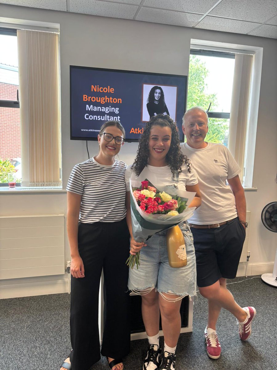 PROMOTION ALERT!   
Atkins Search are delighted to announce Nicole’s promotion to Managing Consultant!🎉  
#recruitment #careers #construction #promotion