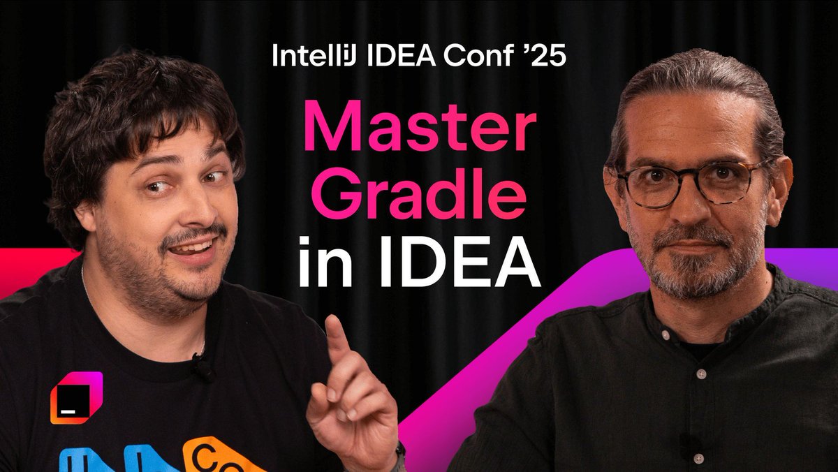 intellijidea's tweet image. Paul Merlin and @dvsmir &apos;s talk, “IntelliJ IDEA – The IDE That Speaks Gradle”, is now live!
Explore how the IDE and Gradle plugin collaborate to boost your productivity and performance.
Watch the session now: youtu.be/EtfDo7JgLb8
#IntelliJIDEAConf