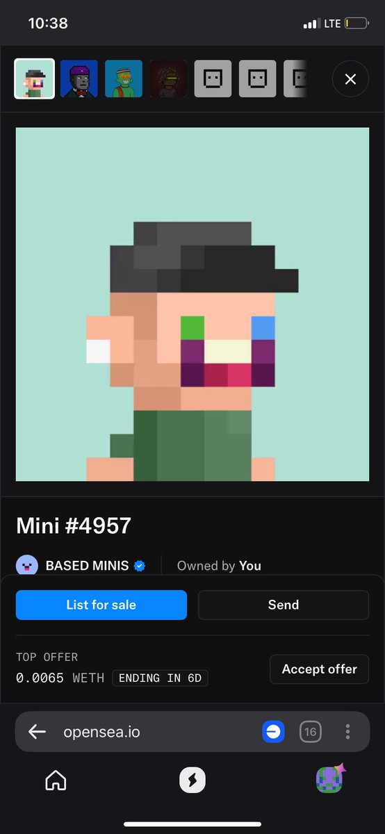 I love the face cap on my based mini❤️, it would look good on my pfp. Finally I am a part of <a href="/BasedMinis/">BASED MINIS</a> community. Thanks <a href="/Sage_0xd/">Sage​</a>