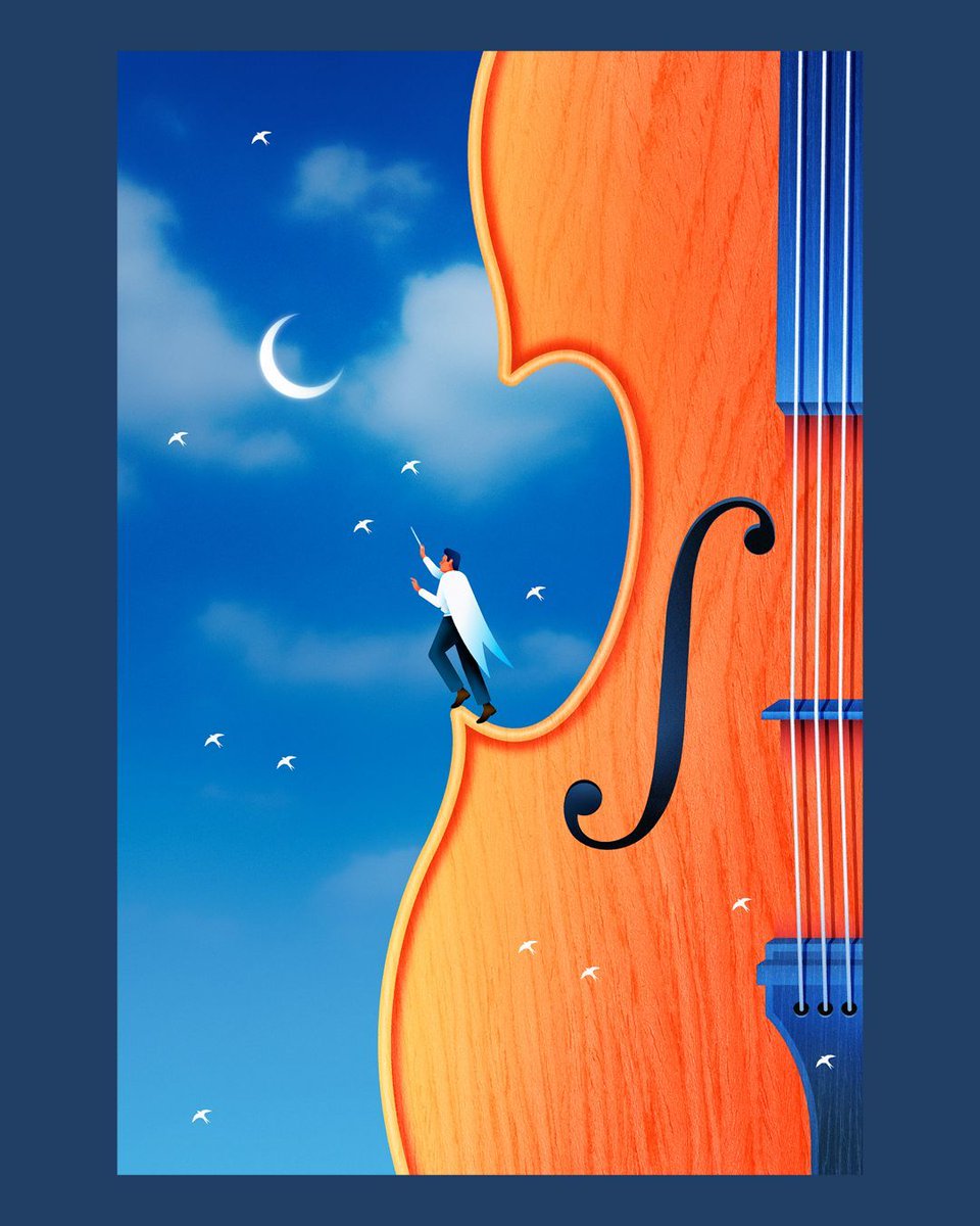 We’ve just added this wonderful illustration to Chen Wu’s portfolio; capturing a facet of the arts with refined simplicity in his signature minimal graphic style.