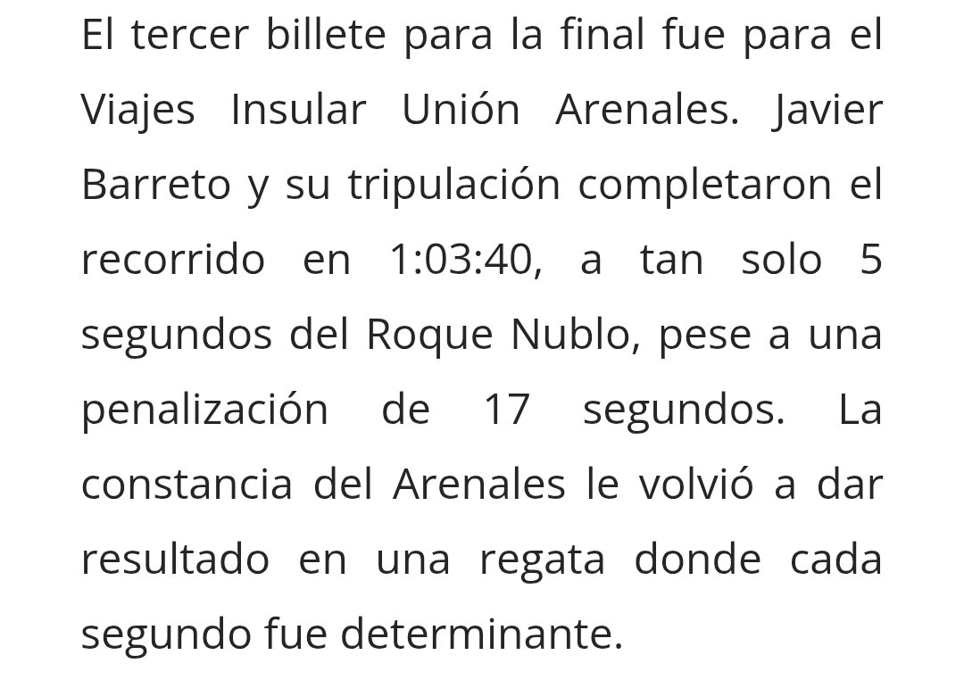 Nota de prensa sobre nuestro pase a la gran final, desde <a href="/viajesinsular/">Viajes Insular</a> Unión Arenales queremos también felicitar al @botepuebloguanche y al @denublo por ese pase a la final ❤️💙⛵